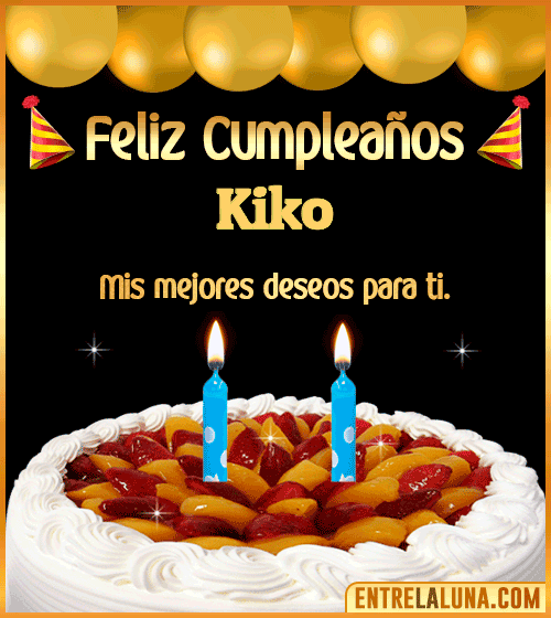 Gif de pastel de Cumpleaños Kiko