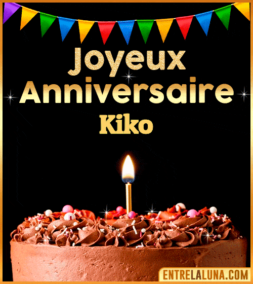 GIF Joyeux Anniversaire Kiko