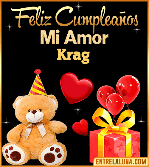 Gif Feliz Cumpleaños mi Amor Krag