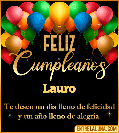 Mensajes de cumpleaños Lauro