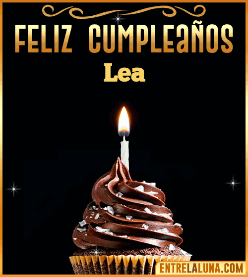Gif Animado de Feliz Cumpleaños Lea