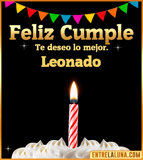 Gif Feliz Cumple Leonado