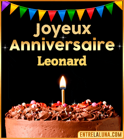 GIF Joyeux Anniversaire Leonard