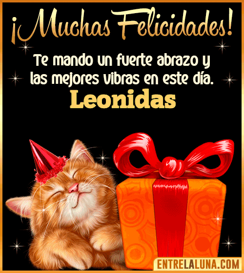 Muchas felicidades en tu Cumpleaños Leonidas