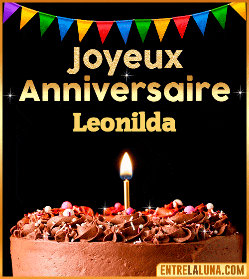 GIF Joyeux Anniversaire Leonilda