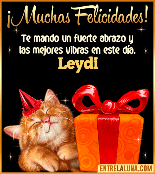 Muchas felicidades en tu Cumpleaños Leydi
