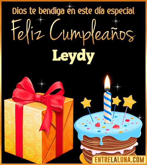 Feliz Cumpleaños, Dios te bendiga en este día especial Leydy