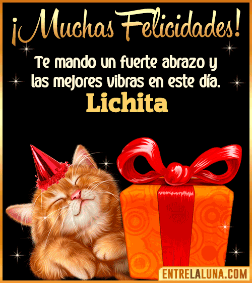 Muchas felicidades en tu Cumpleaños Lichita