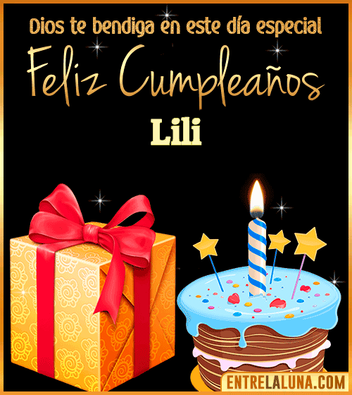 Feliz Cumpleaños, Dios te bendiga en este día especial Lili