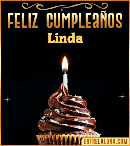 Gif Animado de Feliz Cumpleaños Linda