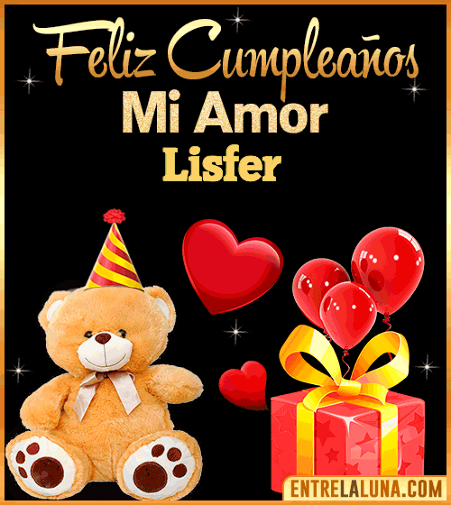 Gif Feliz Cumpleaños mi Amor Lisfer