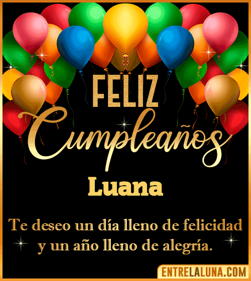 Mensajes de cumpleaños Luana