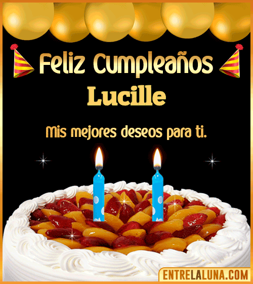 Gif de pastel de Cumpleaños Lucille