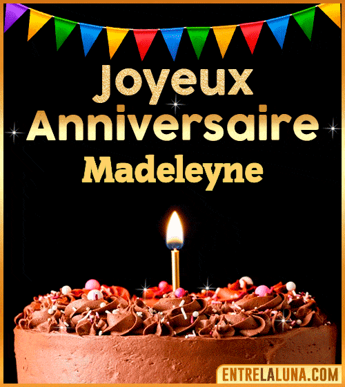 GIF Joyeux Anniversaire Madeleyne
