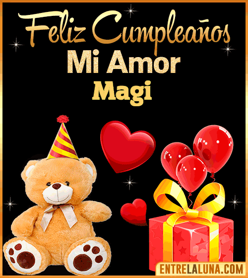 Gif Feliz Cumpleaños mi Amor Magi