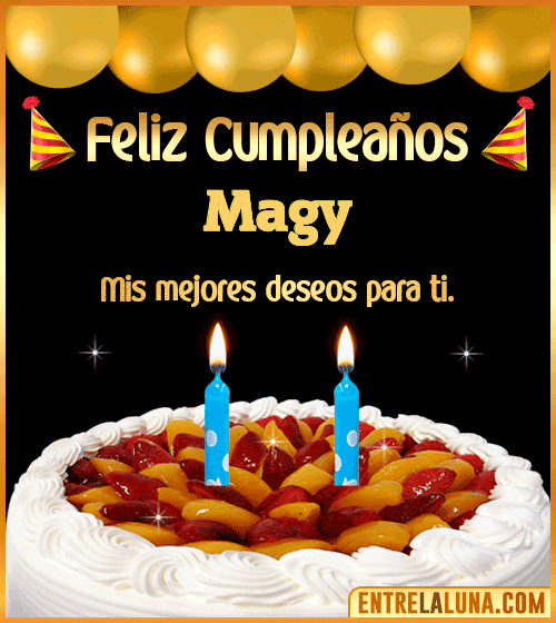 Gif de pastel de Cumpleaños Magy