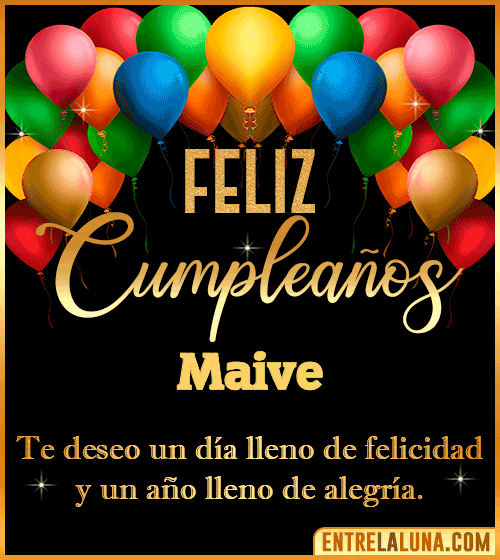Mensajes de cumpleaños Maive
