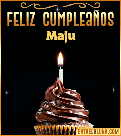 Gif Animado de Feliz Cumpleaños Maju