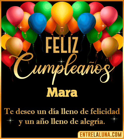 Mensajes de cumpleaños Mara