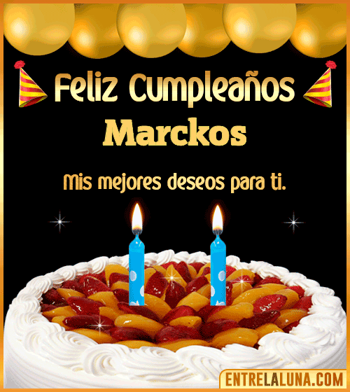 Gif de pastel de Cumpleaños Marckos