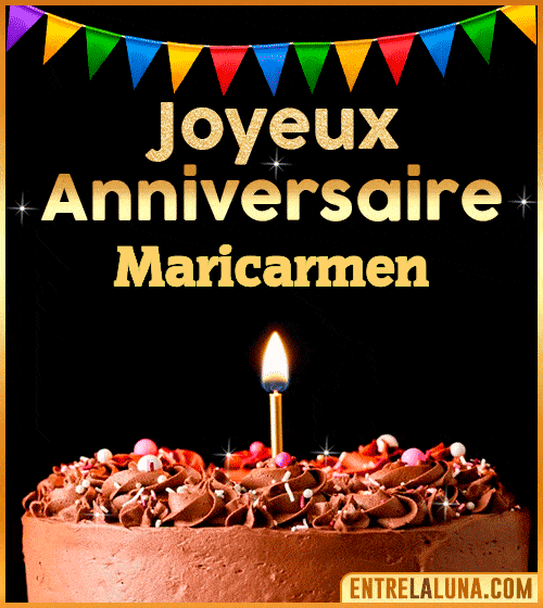 GIF Joyeux Anniversaire Maricarmen