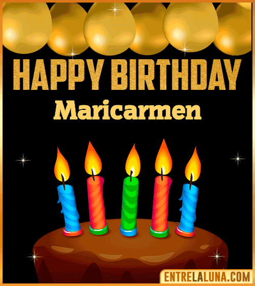 Happy Birthday gif Maricarmen