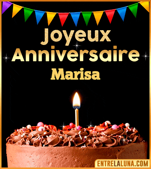GIF Joyeux Anniversaire Marisa