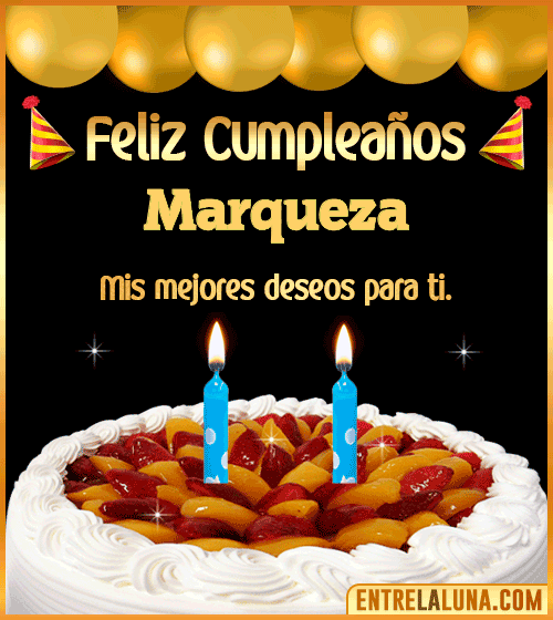 Gif de pastel de Cumpleaños Marqueza