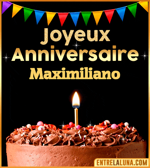 GIF Joyeux Anniversaire Maximiliano