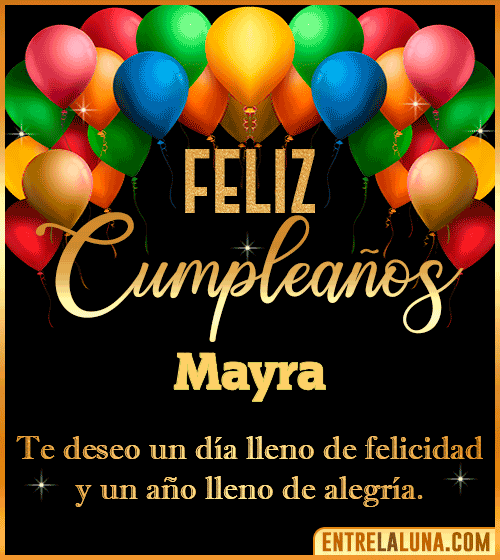 Gif de Cumpleaños para Mayra ????