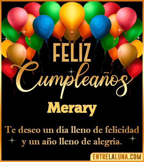 Mensajes de cumpleaños Merary