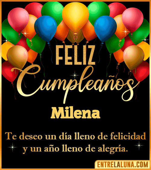 Mensajes de cumpleaños Milena