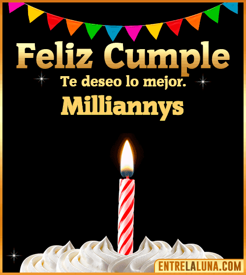 Gif Feliz Cumple Milliannys