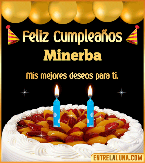 Gif de pastel de Cumpleaños Minerba