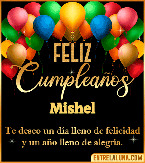 Mensajes de cumpleaños Mishel