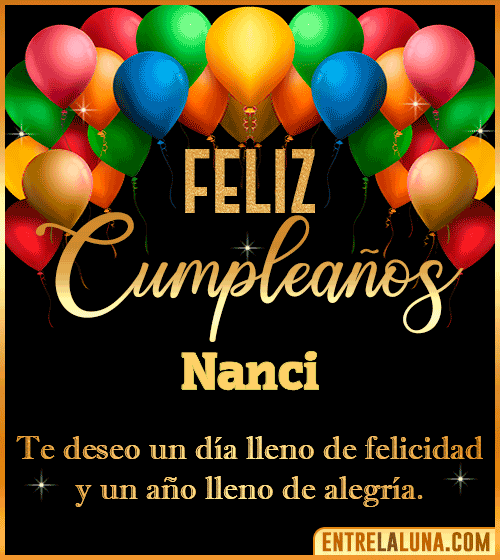 Mensajes de cumpleaños Nanci