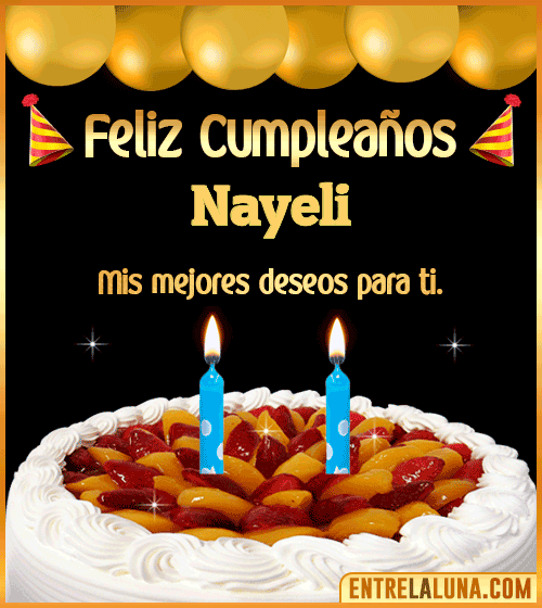 Gif de pastel de Cumpleaños Nayeli