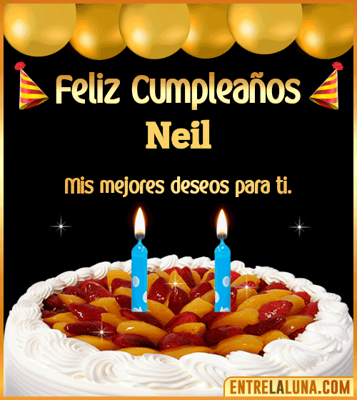 Gif de pastel de Cumpleaños Neil