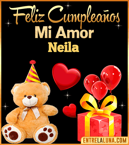 Gif Feliz Cumpleaños mi Amor Neila