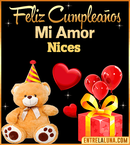 Gif Feliz Cumpleaños mi Amor Nices