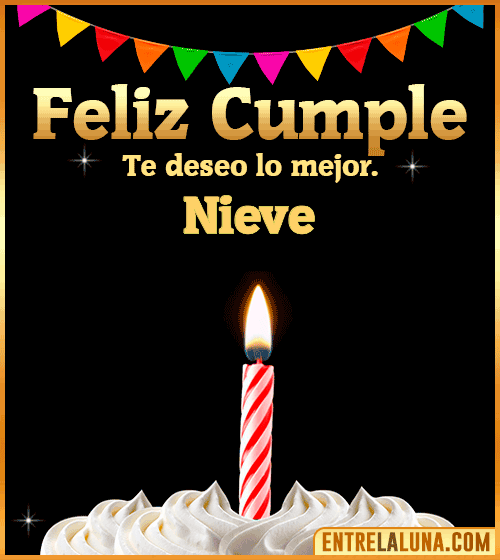 Gif Feliz Cumple Nieve
