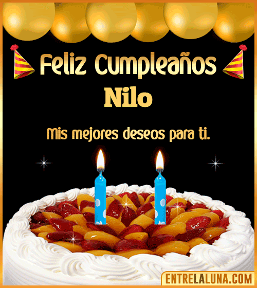 Gif de pastel de Cumpleaños Nilo