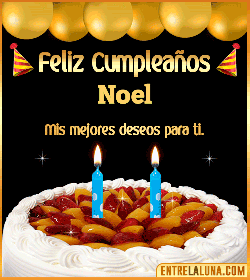 Gif de pastel de Cumpleaños Noel