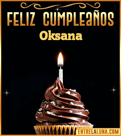 Gif Animado de Feliz Cumpleaños Oksana