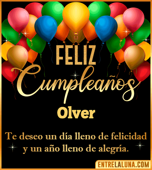 Mensajes de cumpleaños Olver