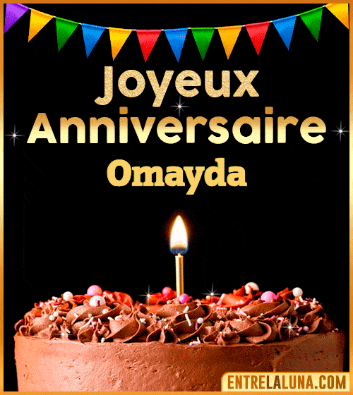 GIF Joyeux Anniversaire Omayda