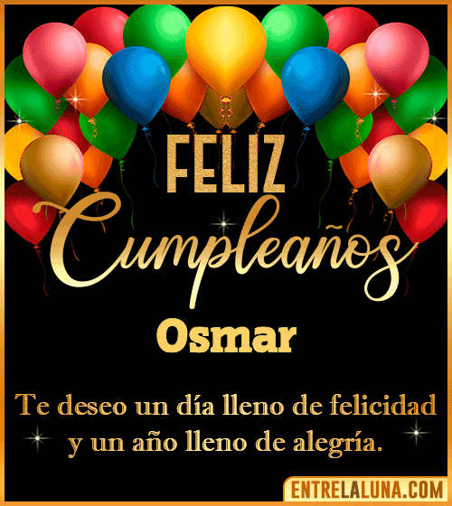 Mensajes de cumpleaños Osmar