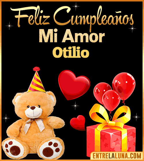 Gif Feliz Cumpleaños mi Amor Otilio