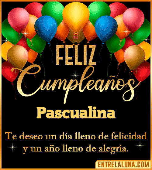 Mensajes de cumpleaños Pascualina