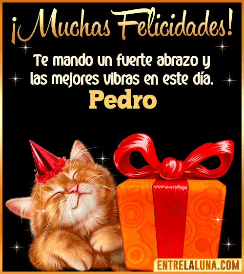 Muchas felicidades en tu Cumpleaños Pedro